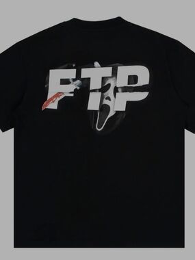 FTP FUCKTHEPOPULATION Scream Ghostface Logo T Shirt BLACK Size XL 2026